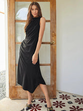 Vestido clásico de una sola seda de seda seda de seda